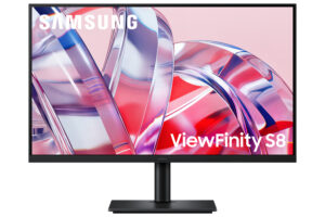 Samsung S80H. Skærm diagonal: 81,3 cm (32""), Skærmopløsning: 3840 x 2160 pixel, HD-type: 4K Ultra HD, Skærmteknologi: LCD, Responstid: 5 ms, Naturligt aspektforhold: 16:9, Synsvinkel, horisontal: 178°, Synsvinkel, vertikal: 178°. Indbygget USB-hub, USB-hub-version: 3.2 Gen 1 (3.1 Gen 1). VESA montering, Højdejustering. Produktfarve: Sort