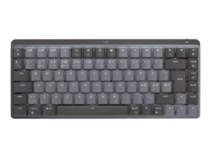 Logitech Master Series MX Mechanical Mini - Tastatur - bagbelyst - trådløs - Bluetooth LE - QWERTY - nordisk (dansk/finsk/norsk/svensk) - tastkontakt: Tactile Quiet - grafit