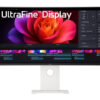 LG UltraFine 40U990A-W - LED-skærm - kurvet - 40"" (39.7"" til at se) - 5120 x 2160 5K @ 120 Hz - Nano IPS Black - 450 cd/m² - 2000:1 - DisplayHDR 600 - 5 ms - 2xThunderbolt 5, 2xHDMI, DisplayPort, 5 xUSB-C - højtalere - Hvid