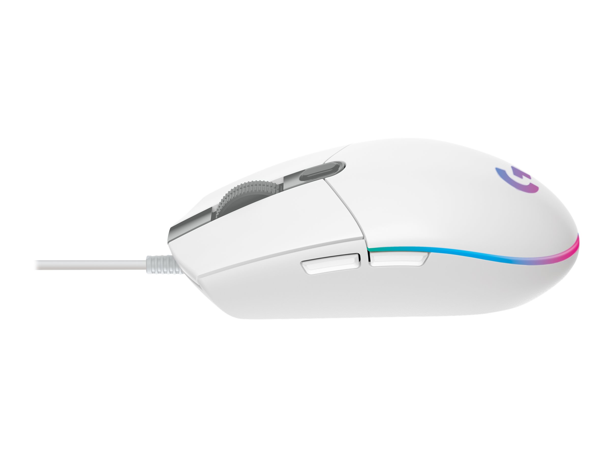 Logitech Gaming Mouse G203 LIGHTSYNC - Mus - optisk - 6 knapper - kablet - USB - hvid - Billede 4