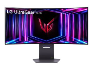 LG UltraGear 34GS95QE-B - OLED-monitor - gaming - kurvet - 34"" (33.9"" til at se) - 3440 x 1440 UWQHD @ 240 Hz - 275 cd/m² - 1500000:1 - DisplayHDR 400 True Black - 0.03 ms - 2xHDMI, DisplayPort - Billede 2