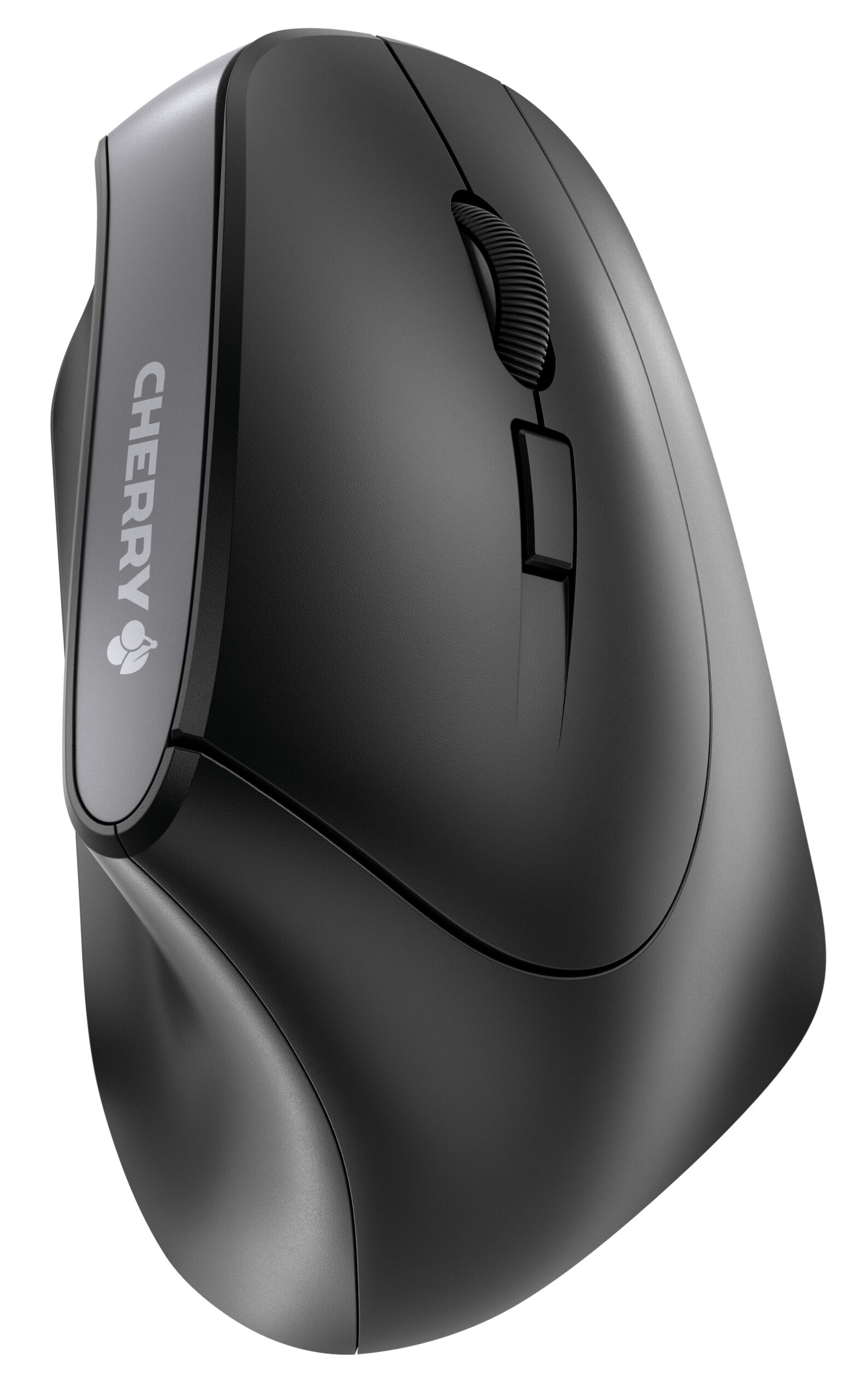 CHERRY MW 4500 - Lodret mus - ergonomisk - højrehåndet - optisk - 6 knapper - trådløs - 2.4 GHz - trådløs modtager (USB) - sort