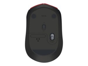 Logitech M171 - Mus - trådløs - 2.4 GHz - trådløs modtager (USB) - sort, rød - Billede 5
