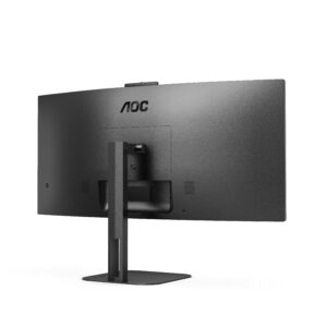 AOC Value-line CU34V5CW/BK - V5 series - LED-skærm - kurvet - 34"" - 3440 x 1440 WQHD @ 100 Hz - VA - 300 cd/m² - 3000:1 - 4 ms - HDMI, DisplayPort, USB-C - højtalere - sort - Billede 4