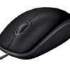 Logitech B110 Silent - Mus - højre- og venstrehåndet - optisk - 3 knapper - kablet - USB