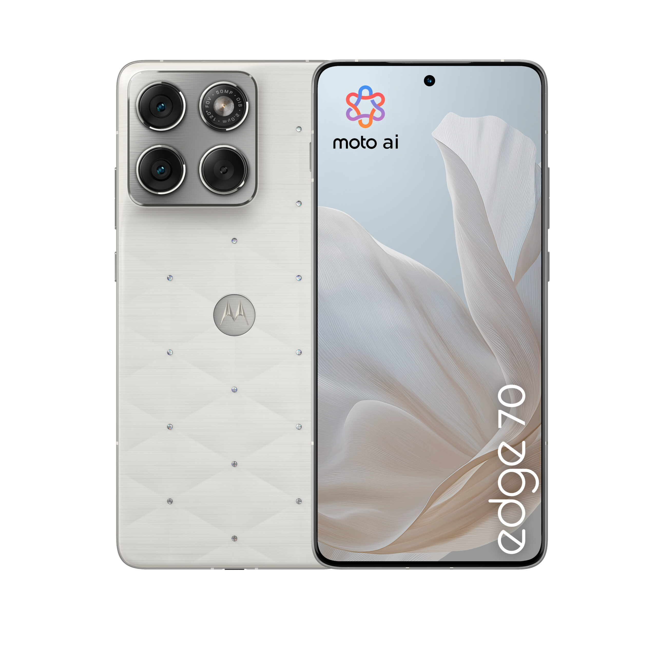 Motorola edge 70 17 cm (6.7") Dual SIM Android 16.0 5G USB Type-C 12 GB 512 GB 4800 mAh Hvid