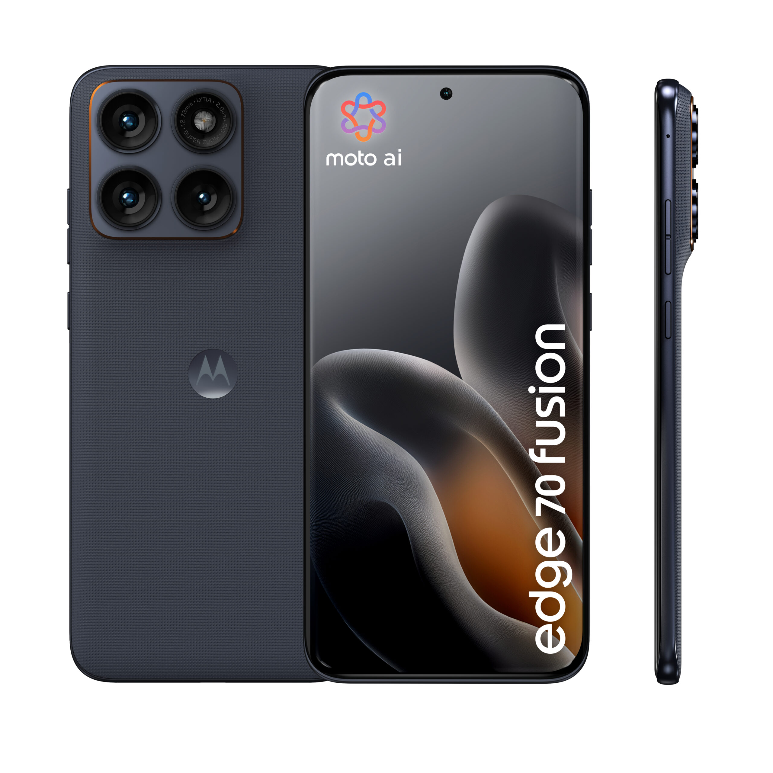 Motorola Edge 70 Fusion - 5G smartphone - dual-SIM - RAM 8 GB / Intern hukommelse 256 GB - OLED display - 6.78"" - 2772 x 1272 pixels (144 Hz) - 3x bagkamera 50 MP, 13 MP - front camera 32 MP - pantone silhuet - Billede 2