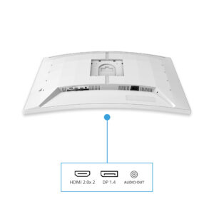 Philips Evnia 5000 32M2C5501 - LED-skærm - gaming - kurvet - 32"" (31.5"" til at se) - 2560 x 1440 QHD @ 180 Hz - Fast VA - 3500:1 - HDR10 - 0.5 ms - 2xHDMI, DisplayPort - hvid - Billede 5