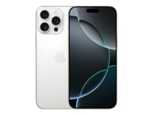 Apple iPhone 16 Pro - 5G smartphone - dual-SIM / Intern hukommelse 128 GB - OLED-skærm - 6.3"" - 2622 x 1206 pixels (120 Hz) - 3x bagkamera 48 MP, 48 MP, 12 MP - front camera 12 MP - hvid titanium - Preowned Grade C