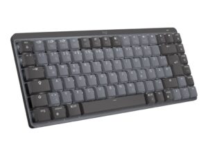 Logitech Master Series MX Mechanical Mini - Tastatur - bagbelyst - trådløs - Bluetooth LE - QWERTY - US International - tastkontakt: Clicky - grafit - Billede 2