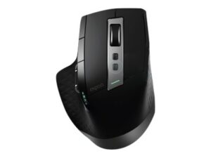 Rapoo 9900M - Sæt med mus og tastatur - trådløs - 2.4 GHz, Bluetooth 4.0, Bluetooth 3.0 - hollandsk - sort - Billede 5