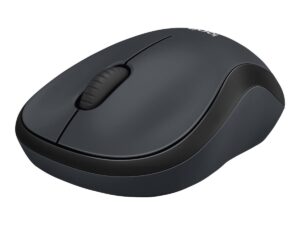 Logitech M220 Silent - Mus - optisk - 3 knapper - trådløs - 2.4 GHz - trådløs modtager (USB) - brunsort - Billede 3