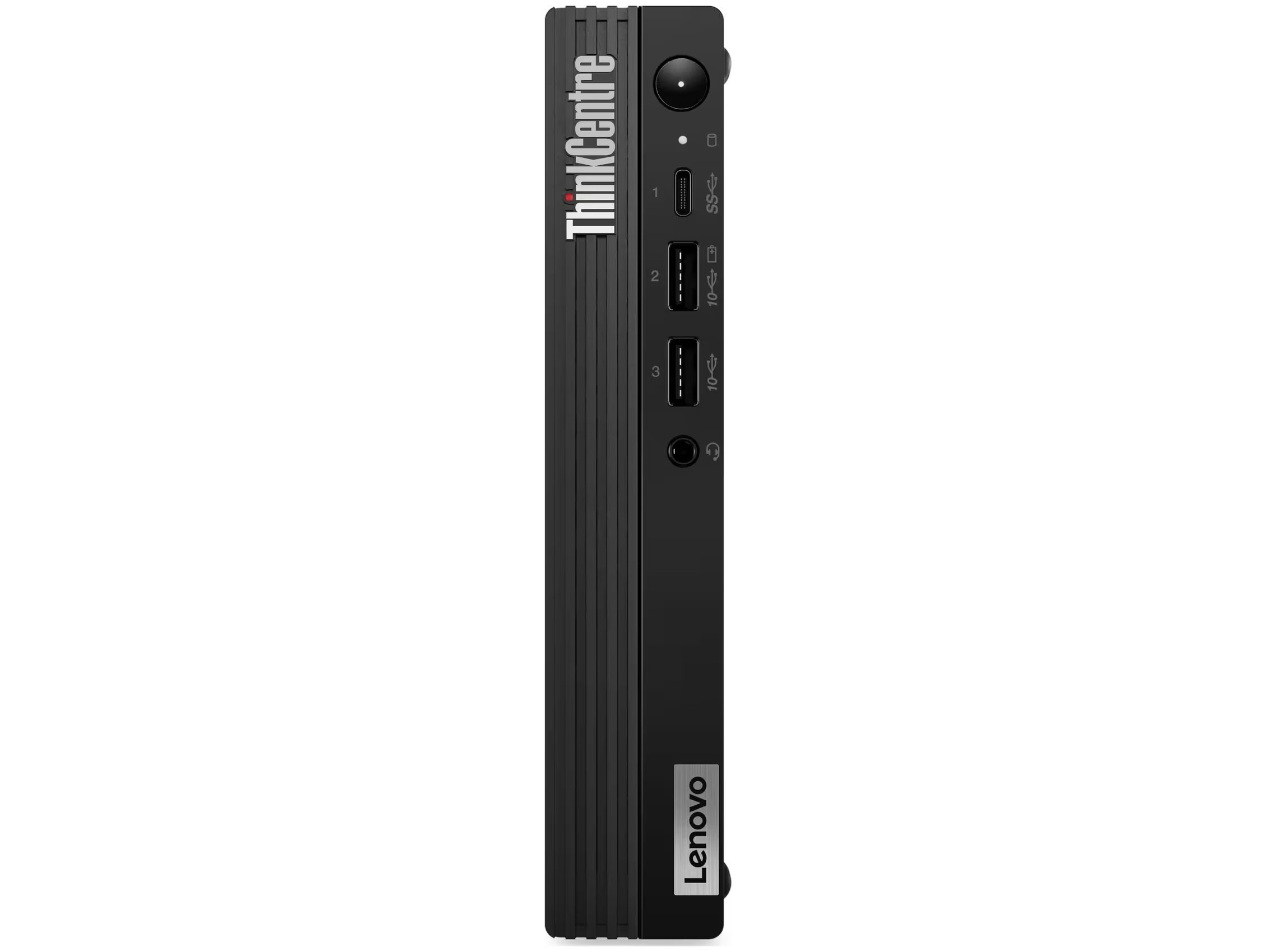 Lenovo ThinkCentre M70q Gen 3 - Lille Core i5 - 12400T / op til 4.2 GHz - RAM 16 GB - SSD 256 GB - UHD Graphics 730 - Gigabit Ethernet - Win 11 Pro - sort - Preowned Grade A - Billede 2