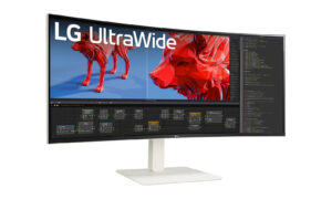 LG UltraWide 38BR85QC-W - LED-skærm - kurvet - 38"" (37.5"" til at se) - 3840 x 1600 WQHD+ @ 144 Hz - Nano IPS - 450 cd/m² - 1000:1 - DisplayHDR 600 - 1 ms - 2xHDMI, DisplayPort, USB-C - højtalere - Billede 3