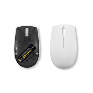 Lenovo 300 Wireless Compact - Mus - med batteri - optisk - 3 knapper - trådløs - 2.4 GHz - trådløs modtager (USB) - skygrå - blister - Billede 4
