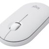 Logitech Pebble Mouse 2 M350s - Mus - optisk - 3 knapper - trådløs - Bluetooth 5.2 LE - tonalt hvidt