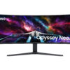 Samsung Odyssey Neo G9 S57CG952NU - G95NC Series - QLED-monitor - gaming - kurvet - 57"" - 7680 x 2160 Dual UHD @ 240 Hz - VA - 1000 cd/m² - 1000000:1 - DisplayHDR 1000 - 1 ms - 3xHDMI, DisplayPort - sort, hvid