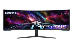 Samsung Odyssey Neo G9 S57CG952NU - G95NC Series - QLED-monitor - gaming - kurvet - 57"" - 7680 x 2160 Dual UHD @ 240 Hz - VA - 1000 cd/m² - 1000000:1 - DisplayHDR 1000 - 1 ms - 3xHDMI, DisplayPort - sort, hvid