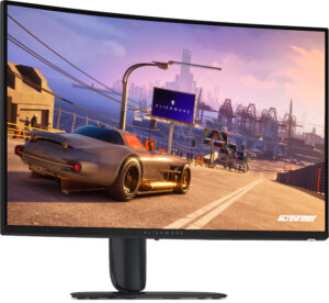 Alienware AW3226DM - LED-skærm - gaming - kurvet - 32"" (31.5"" til at se) - 2560 x 1440 WQHD @ 240 Hz - VA - 450 cd/m² - 3000:1 - DisplayHDR 400 - 1 ms - 2xHDMI, DisplayPort - sort - BTO - med 3 års Basic Hardware Service with Advanced Exchange efter fjerndiagnose
