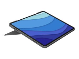 Logitech Combo Touch - Tastatur og folio-kasse - med trackpad - bagbelyst - Apple Smart connector - QWERTY - Pan Nordic - oxford-grå - for Apple 12.9-inch iPad Pro (5. generation) - Billede 4