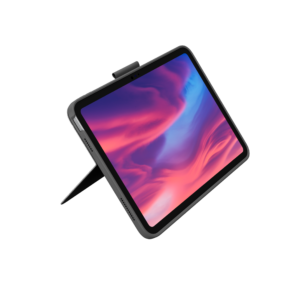 Logitech Combo Touch - Tastatur og folio-kasse - med trackpad - bagbelyst - Apple Smart connector - QWERTY - UK - oxford-grå - for Apple 10.9-inch iPad (10. generation)