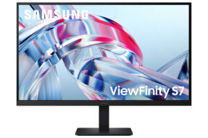 Samsung ViewFinity S7 S27H700EAU - S70H Series - LED-skærm - 27"" - 3840 x 2160 4K UHD (2160p) @ 60 Hz - IPS - 300 cd/m² - 1000:1 - HDR10 - 5 ms - HDMI, DisplayPort - sort