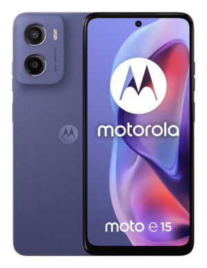 Motorola Moto E15 - 4G smartphone - dual-SIM - RAM 2 GB / Intern hukommelse 64 GB - microSD slot - LCD-skærm - 6.67"" - 1604 x 720 pixels (90 Hz) - rear camera 32 MP - front camera 8 MP - frisk lavendel - Billede 2