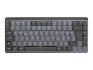 Logitech Master Series MX Mechanical Mini - Tastatur - bagbelyst - trådløs - Bluetooth LE - QWERTY - US International - tastkontakt: Clicky - grafit