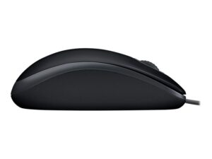 Logitech B110 Silent - Mus - højre- og venstrehåndet - optisk - 3 knapper - kablet - USB - Billede 4