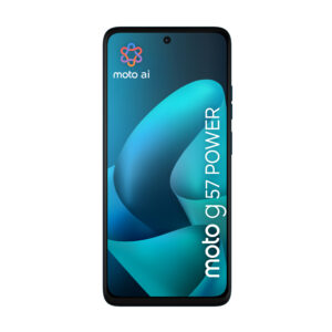 Motorola moto g57 power . Skærm diagonal: 17,1 cm (6.72""), Skærmopløsning: 2400 x 1080 pixel. Processorfrekvens: 2,4 GHz, Processorserie: Snapdragon, Processormodel: 6s Gen 4. RAM kapacitet: 12 GB, RAM-type: LPDDR4X, Intern lagerkapacitet: 256 GB. Bagerste kamera opløsning (numerisk): 50 MP, Bagkamera type: Dobbelt kamera. SIM-korts kapacitet: Dual SIM. Operativsystem installeret: Android 16.0. Batterikapacitet: 7000 mAh. Produktfarve: Blå. Vægt: 210,6 g - Billede 3