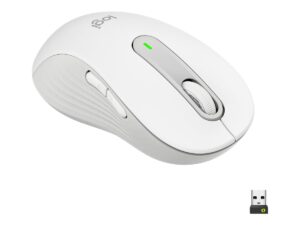Logitech Signature M650 L - Mus - stor størrelse - optisk - 5 knapper - trådløs - Bluetooth, 2.4 GHz - Logitech Logi Bolt USB-modtager - off-white