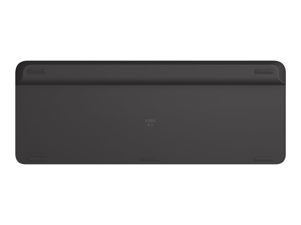 Logitech Slim Multi-Device K580 - Tastatur - trådløs - Bluetooth, 2.4 GHz - Pan Nordic - grafit - Billede 4