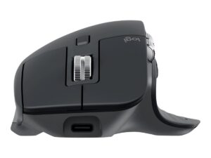 Logitech Master Series MX Master 3S for Business - Mus - ergonomisk - højrehåndet - optisk - 7 knapper - trådløs - Bluetooth - Logitech Logi Bolt USB-modtager - grafit - Billede 2