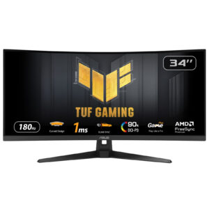 ASUS TUF Gaming VG34VQ3B computerskærm 86,4 cm (34") 3440 x 1440 pixel UltraWide Quad HD LED Sort