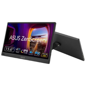 ASUS ZenScreen MB169CK - LED-skærm - 16"" (15.6"" til at se) - bærbar - 1920 x 1080 Full HD (1080p) @ 60 Hz - IPS - 250 cd/m² - 800:01:00 - 5 ms - Mini HDMI, 2xUSB-C - sort