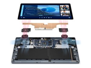 Dell Latitude 7350 Detachable - AI PC - tablet - med aftageligt tastatur - Intel Core Ultra 7 - 164U / op til 4.8 GHz - Evo vPro - Win 11 Pro - Intel Graphics - 16 GB RAM - 512 GB SSD NVMe, TLC, Class 35 - 12.96"" IPS berøringsskærm 2880 x 1920 - NFC, Wi-Fi 7 - sort - New Open Box - Billede 4