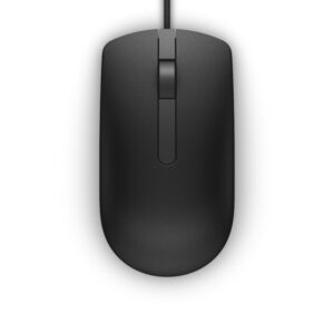 Dell MS116 - Mus - optisk - 2 knapper - kablet - USB - sort