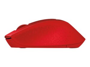 Logitech M330 SILENT PLUS - Mus - 3 knapper - trådløs - 2.4 GHz - trådløs modtager (USB) - rød - Billede 4