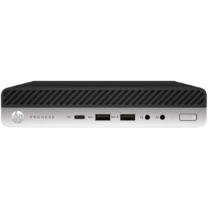 HP Prodesk&nbsp600 G4 - Mini Core i5 I5-8500T / op til 3.5 GHz - RAM 8 GB - SSD 256 GB - HD Graphics 630 - Gigabit Ethernet - Win 11 Pro - skærm: ingen - tastatur: ingen - Preowned Grade A - Billede 2