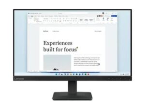 Lenovo L24-41 - LED-skærm - 24"" (23.8"" til at se) - 1920 x 1080 Full HD (1080p) @ 100 Hz - IPS - 250 cd/m² - 1300:1 - 4 ms - HDMI, VGA - ravnsort - Billede 3