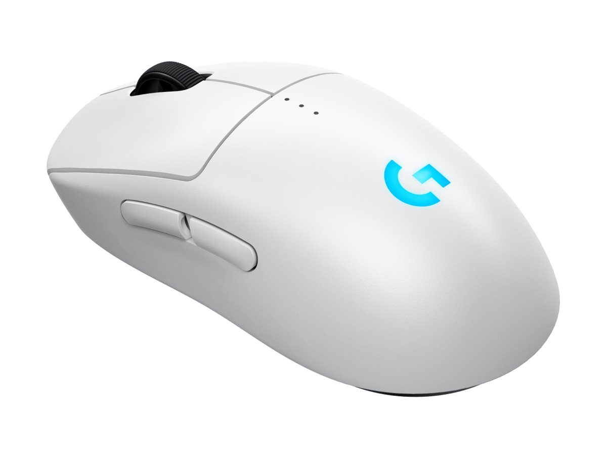 Logitech G PRO 2 - Mus - gaming - højre- og venstrehåndet - optisk - 8 knapper - trådløs, kablet - USB, 2.4 GHz - USB Logitech LIGHTSPEED-modtager - hvid - Billede 4