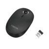 LogiLink - Mus - optisk - trådløs - 2.4 GHz, Bluetooth 4.0 - trådløs modtager (USB) - sort