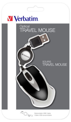 Verbatim Go Mini mus Kontor Ambidextrous USB Type-A Optisk 1000 dpi