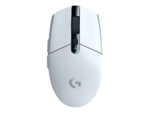 Logitech G G305 - Mus - optisk - 6 knapper - trådløs - 2.4 GHz - trådløs modtager (USB) - hvid
