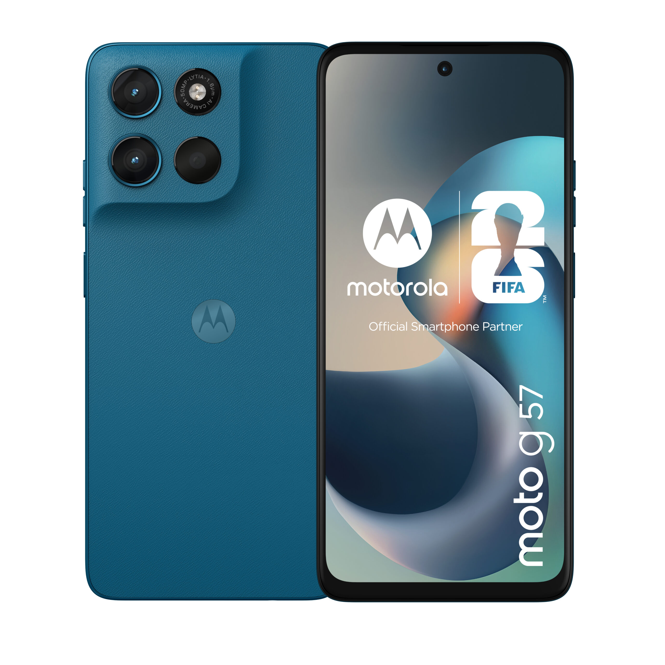 Motorola moto g57 - 5G smartphone - dual-SIM - RAM 8 GB / Intern hukommelse 256 GB - LCD-skærm - 6,72"" - 1080 x 2400 pixels (120 Hz) - 2x bagsidekamera 50 MP, 8 MP - frontkamera 8 MP - Pantone Corsair