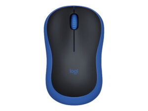 Logitech M185 - Mus - optisk - trådløs - 2.4 GHz - trådløs modtager (USB) - blå - Billede 3