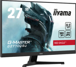 iiyama G-MASTER Red Eagle G2770QSU-B6 - LED-skærm - gaming - 27"" - 2560 x 1440 WQHD @ 180 Hz - Fast IPS - 400 cd/m² - 1200:1 - 0.2 ms - HDMI, DisplayPort - højtalere - sort, mat
