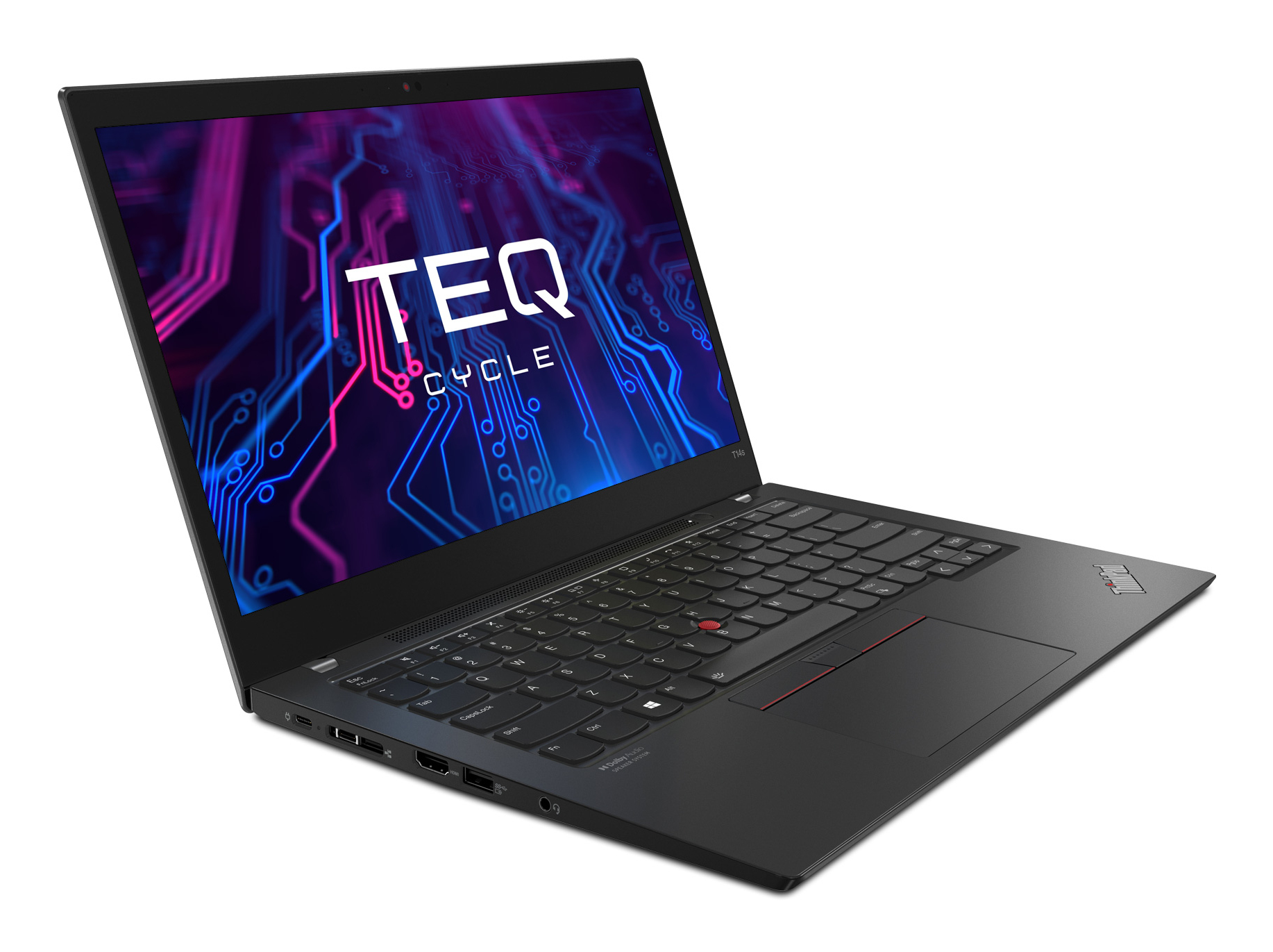 Teqcycle Lenovo Thinkpad T14s G2 AMD AMD Ryzen™ 7 PRO PRO 5850U Laptop 35,6 cm (14") Fuld HD 16 GB DDR4-SDRAM 512 GB SSD Wi-Fi 6 (802.11ax) Windows 11 Pro Sort Nordisk