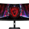 Xiaomi - LCD-skærm - gaming - kurvet - 34"" - 3440 x 1440 WQHD @ 180 Hz - 350 cd/m² - 4000:1 - 1 ms - 2xHDMI, 2xDisplayPort