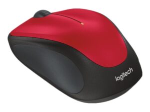 Logitech M235 - Mus - optisk - trådløs - 2.4 GHz - trådløs modtager (USB) - rød